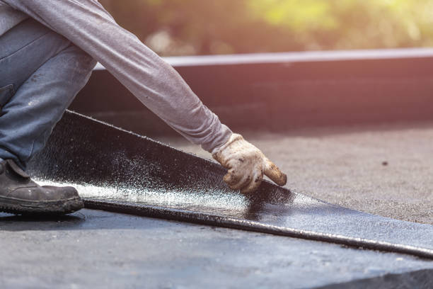 Professional Basement Waterproofing technician working in Fort Lee, VA